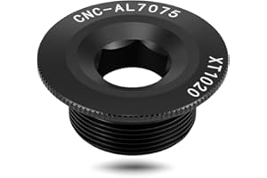 Alomejor Pernos de manivela de Bicicleta Tapa de manivela de aleación de Aluminio Tapa de manivela Tapa de Rosca de Juego de bielas de Bicicleta 20mm