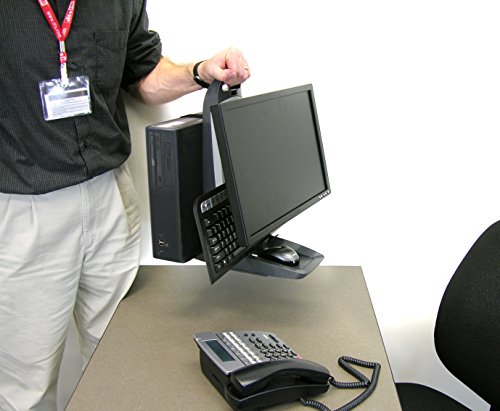 ERGOTRON Neo-Flex All-In-One-Standfuss hoehenverstellbar bis 61cm 24Zoll Display 2,7-7,2kg belastbar VESA 75×75 100x100mm - 5