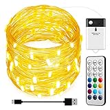 ❤【Hervorragende LED-lichterkette】-Romantische Lichteffekte beleuchtet während der Nacht, 30 Warme Weiß LED-Lampen schaffen eine hervorragende Beleuchtung mit einer warmen Atmosphäre, perfekt für Hochzeit,Halloween,Party sowie in Ihrem Zimmer.