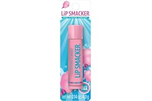 Lip Smacker Cotton Candy, Flavoured Lip Balm for Kids, Superior Moisture and Lip Smackin', Clear, Single Lip Balm