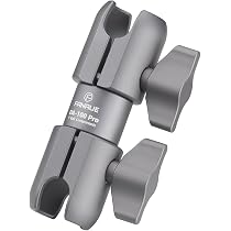 Produktbild von IHYTOON Doppel-Socket Arm 60mm - Alu Schwenkarm Kompatibel Mit RAM Mount 1 Zoll Kugeln