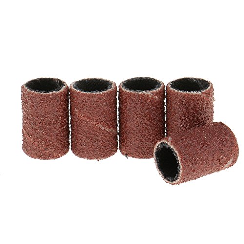 MagiDeal 50 Stück Nail Art Nagelfräser Ersatz Schleifband, Schleifhülsen – 120 # (Medium Grit) - 6