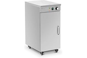 Royal Catering RCPWS-53 Plate Warmer Up To 60 Plates (Ø 29 cm) Plate Warmer Cabinet Electric Plate Warmer (Stainless Steel, 30-80 °C, 600 W)
