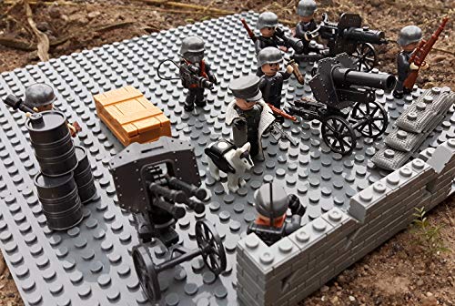 Modbrix 17002 ✠ Wehrmacht Artillerie Schützengraben inkl. 8 custom Minifiguren über 300 Teile ✠ - 2