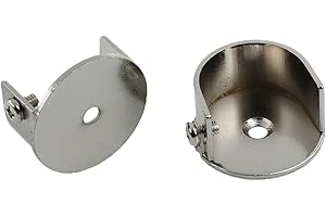 FENTEER Curtain Pole Recessed Wall Bracket Curtain Rods Finials Window Hardwares 25or 28mm Picks, 28mm