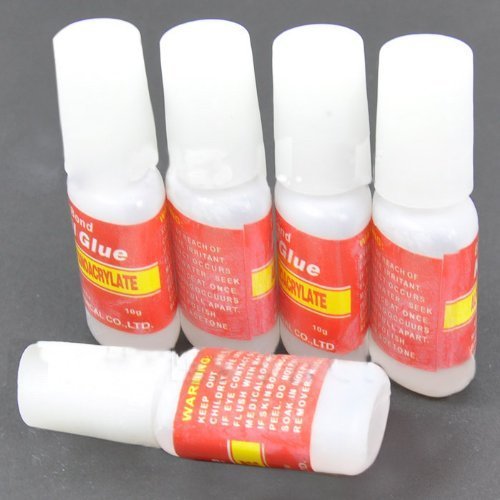 BF New Authentic 5pcs Glue False Fake Nail Tips French Acrylic Nail Art 10g