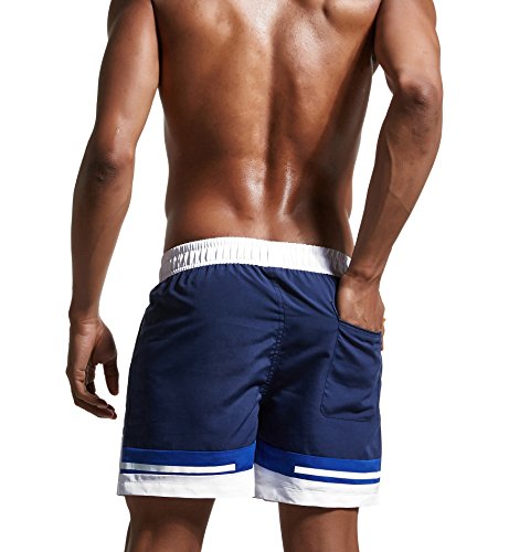 Surenow Herren Männer Kurze Hose Surfshorts Badeshorts Badehose Beachshorts Boardshorts - 7