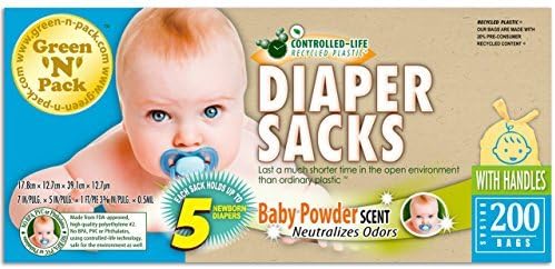 Eco-Friendly Bags Disposable Diaper Bags - Scented - 200 Pack