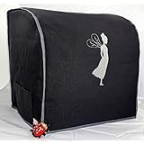 Abdeckhaube, Thermomix® TM 5,,.... Mod Küchenfee, grau, Rezept-Chip- + Cook-Key® Taschen, Schutzhaube, Husse, Cover, ..... by ingas handmade from germany