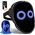 Face LED Mask with Bluetooth Programmable | LED Halloween Mask Digital Luminous Mask for Costume, 2024 Updated | Led Mask with Bluetooth-compatible App Controlled,Customizable Shining Mask