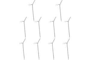 Tovbmup 10 Stück Anti Tangle Boom aus Kupferrohren 9cm，Angel Zubehör Feedern Mit Wirbel,Anti Tangle Angeln，für Grundblei Feederzubehör Feeder Angeln Grundangeln Futterkorb Angeln