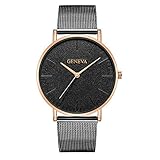 Cramberdy Uhr Damen Armbanduhr Frauen Armbanduhr Mädchen Mode Luxus Uhren Edelstahl Analoge Quarz Armbanduhr Damen Uhr Roségold Uhr Gold