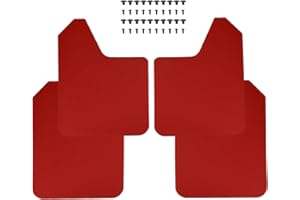 XUKEY Red Racing Sport Universal Mud Flaps For Car Pickup SUV Van Truck Mudflaps Splash Guards Mudguards Dirty Traps Fender Flares