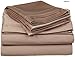 Produktbild Crafts Leinen Ägyptische Baumwolle 600-thread-count Super Soft Satin 4-Bettlaken-Set, Taupe Solid, 155X220 Cm