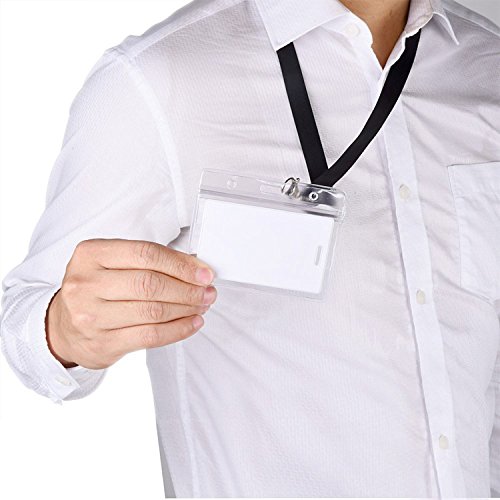 Funda de Tarjeta de Identificaci n Transparente Esmerilada con Correa de Cord n Negro para Negocio Exposici n y Oficina 10 Piezas reviews Funda de Tarjeta de Identificaci n Transparente Esmerilada con Correa de Cord n Negro para Negocio Exposici n y Oficina 10 Piezas