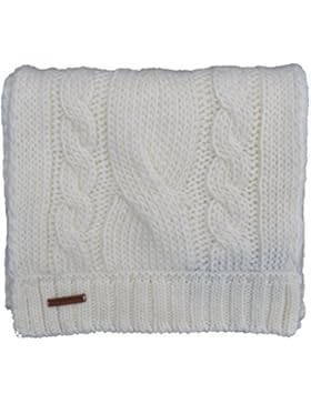 Tommy Hilfiger Strickschal Schal Joan Cable Wolle Alpaka Creme Weiß