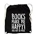 Produktbild Books make me happy Gym Bag Black