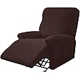 eorate Reclining Chair Covers Stretch Armchair Covers with Pocket Decoration Spandex Fabric Recliner Sofa Slipcovers for Living Bedroom Home