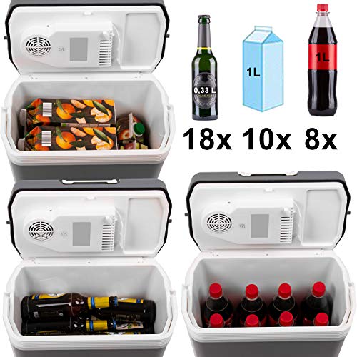 TZS First Austria - 24 Liter Kühlbox, WÄRMT und KÜHLT, thermo-Elektrische Kühlbox 12 Volt und 230 Volt, Mini-Kühlschrank | für Auto und Camping | EEK A+++ - 5