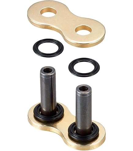 DID 520VX3 CHAIN (Gold & Black) - Length: 112 links with rivet joint (ZJ