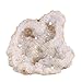 Produktbild qgem natur Titan überzogen Mehrfarbig Kristall Quarz Cluster Geoden Druzy Home Dekoration Edelstein Mineral SPECIMEN, 3,5 cm zu 5,1 cm Clear+AB Color