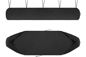 FHQGZT Patio Awning Cover, Patio Protection Canopy, 420D Heavy Duty Weather Proof Oxford, Protective Cover for Awnings, Dustproof Waterproof Anti-UV for Garden Outdoor Awning Canopy (3m/9.84ft,Black)