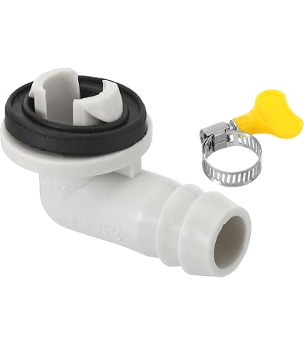 Connecteur De Vidange Climatiseur 15 Mm - Avec Collier De Serrage, Universel Pour Splits Et Climatiseurs Fenêtre - 12