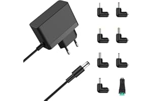 BOUGE 12V 1A Netzteil Ladegerät für Kinder Elektroauto,Universal Adapter für LED-Streifen/Kamera/Router/Magenta TV Box Netzadapter 100–240V 5.5 * 2.1mm Ladekabel