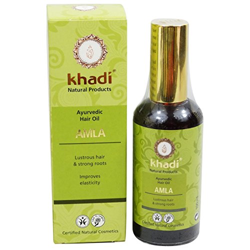 Khadi Olio Amla per Capelli Rinforzante Stimolante Crescita Anti Forfora Caduta