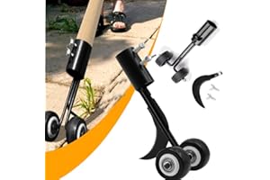 PLEBOLO Crazy Weeds Marauder,Crazy Weeds Marauder With Pole,Weed Puller Tool Stand Up Heavy Duty,Weed Puller No Bend Root Remover,Sidewalk Crack Weed Remover (B)