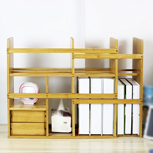 TH European Bookshelf On The Table Bookshelf Shelf Desktop Storage Rack Student Double Small Bookshelf With Drawers Bookshelf