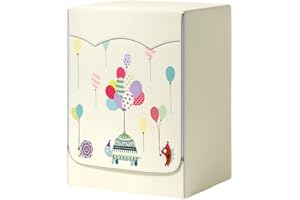 Odot Waschmaschinenabdeckung Wasserdichter Staubdicht Sonnenschutz für Frontlader-Waschmaschine Staubdichte Abdeckung Tumble Waschmaschine Trocknerschutz (XL,Bunte Luftballons)