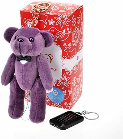 Personal Alarm, 130dB Safety Security Panic Emergency Rape Self Defence Personal Panic Alarm with Smart Position Apps and Solar LED Flashlight Keychain for IOS and Android (Purple)