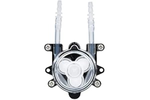 ZUNATE Pompa peristaltica per liquidi, pompa dosatrice, pompa per tubi flessibili, testa di dosaggio, CC 12V 0-150 ml/min, per prodotti chimici, liquidi e altri additivi di dosaggio(C)