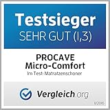 PROCAVE MICRO-COMFORT Matratzen-Schoner in verschiedenen Größen | Made in Germany | Microfaser-Polyester-Matratzen-Auflage | Soft Touch | auch für Boxspring- und Wasserbetten geeignet | 70×140 cm - 6