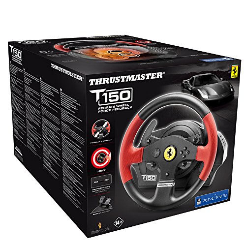 Thrustmaster T150 FERRARI EDITION - Volante - PS4   PS3   PC - Force Feedback - Licencia Oficial Ferrari
