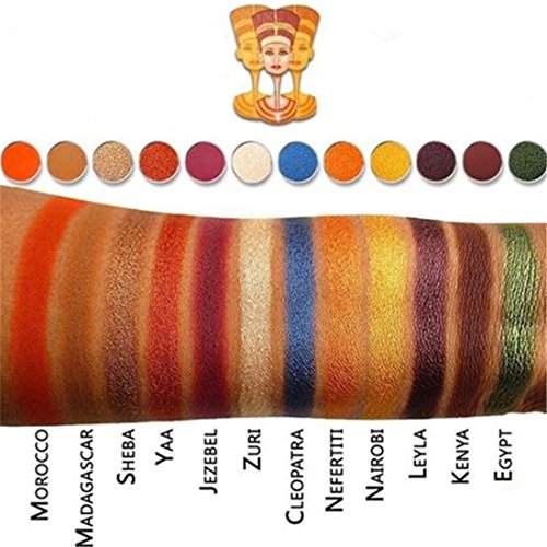 VWH 12 Farben Lidschatten Palette Kosmetik Make-up Leicht zu tragen - 4