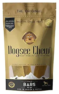 Dogsee Chew Small Bars (3 Bars, 100 gm) - 100% Natural Yak Cheese Based Dental Chews for Small Dogs