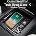 Price comparison product image Topfit Wireless Charging Pad,Center Console Organizer Armrest Storage Box Holder Container Glove Pallet Tray Built-in Qi-Certified Wireless Charging with USB Car Charger for Tesla Model X Model S