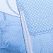 Yaying Foldable Portable Baby Crib 4 in 1 Infant Cradle Bed Mosquito Insect Net with Cotton-padded Mattress Pillow Pop Up Tent (Blue)
