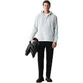 GRIMELANGE JUSTUS Erkek Kap&uuml;şonlu Kanguru Cepli Fermuar Yakalı Sweatshirt