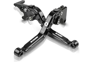 YP YUANPEI Leve freno frizione pieghevoli Per Z750R Z 750R 2011-2012 Leve estensibili in alluminio Accessori moto(Nero)