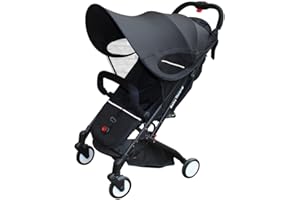 PandaEar Pare-soleil pour Poussette et Siège Auto Bébé, Housse Universelle Imperméable pour Poussette, Canopy Anti-Vent pour Tout-Petits, Protection Solaire UPF 40+