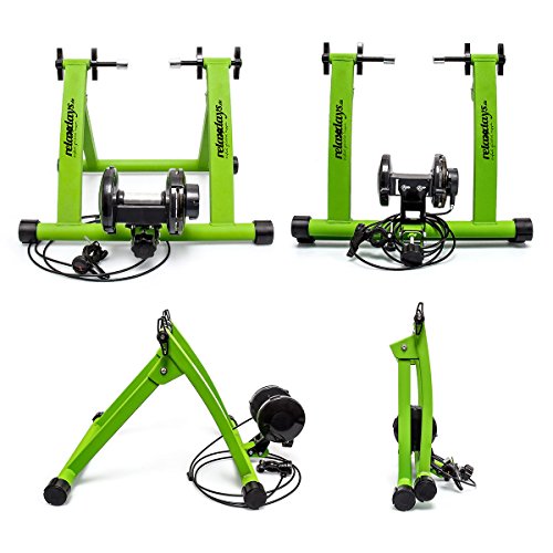 Relaxdays Fahrrad Rollentrainer inkl. Schaltung mit 6 Gänge für 26-28″, bis zu 120 Kg belastbar, Heimtrainer Fahrrad für Indoor Fahrradfahren zu Hause, Stahl - 3
