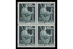 LaVecchiaScatola - 1945 Democratica Cent 60 Sas.548 quartina MNH/**