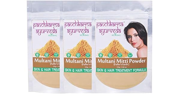 Panchkarma Ayurveda Pack Of 3 Herbal Natural Multani Mitti