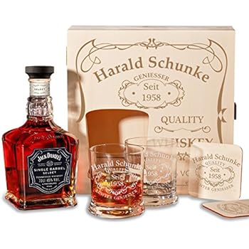 polar-effekt Bicchiere da whisky XXL personalizzato, 420 ml, per whisky, rum e scotch, idea regalo per uomini, con logo inciso
