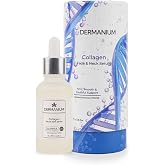 Dermanium Collagen Y&uuml;z ve Boyun Serumu - %3 Hidrolize Kolajen, Hyaluronik Asit ve Zeytin Yaprağı, Sıkı ve Dolgun Cilt Bakımı,