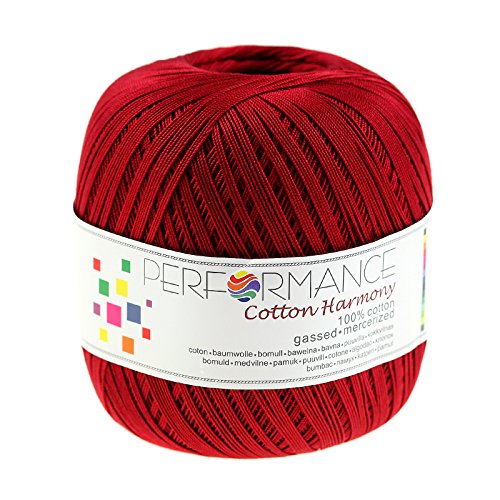 Häkelgarn Cotton Harmony 100g #363 rot