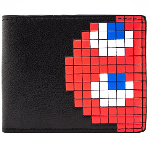 Preisvergleich Produktbild Pac-Man Blinky Das Ghost Schwarz Portemonnaie Geldbörse